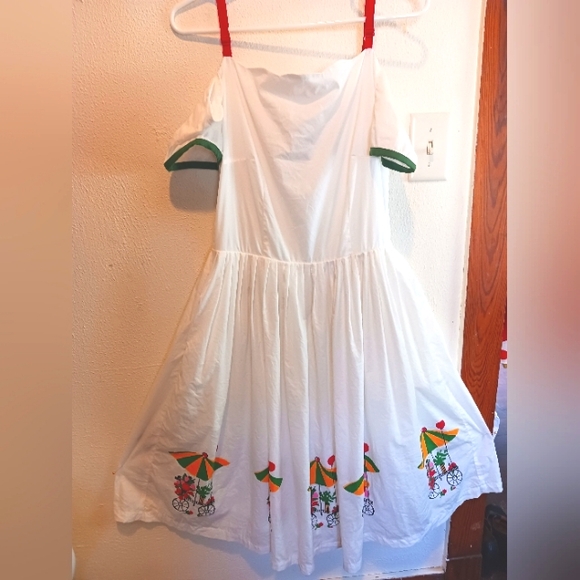 *RARE* Tatyana Flower Cart Vintage Retro Dress - Picture 2 of 7